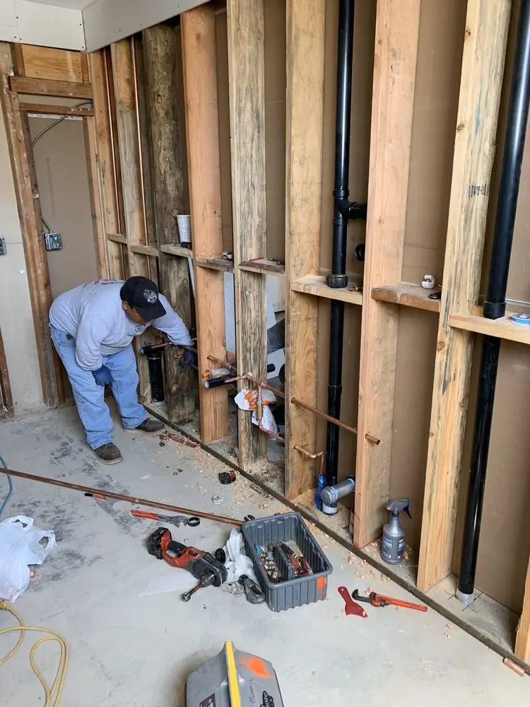 Commercial rough-in plumbing for Gas Line Repair in Riverwood